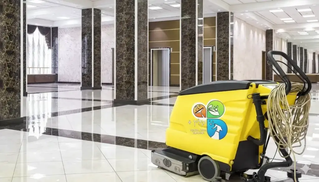 מכונת שטיפה לניקוי לובי בבניין מגורים
