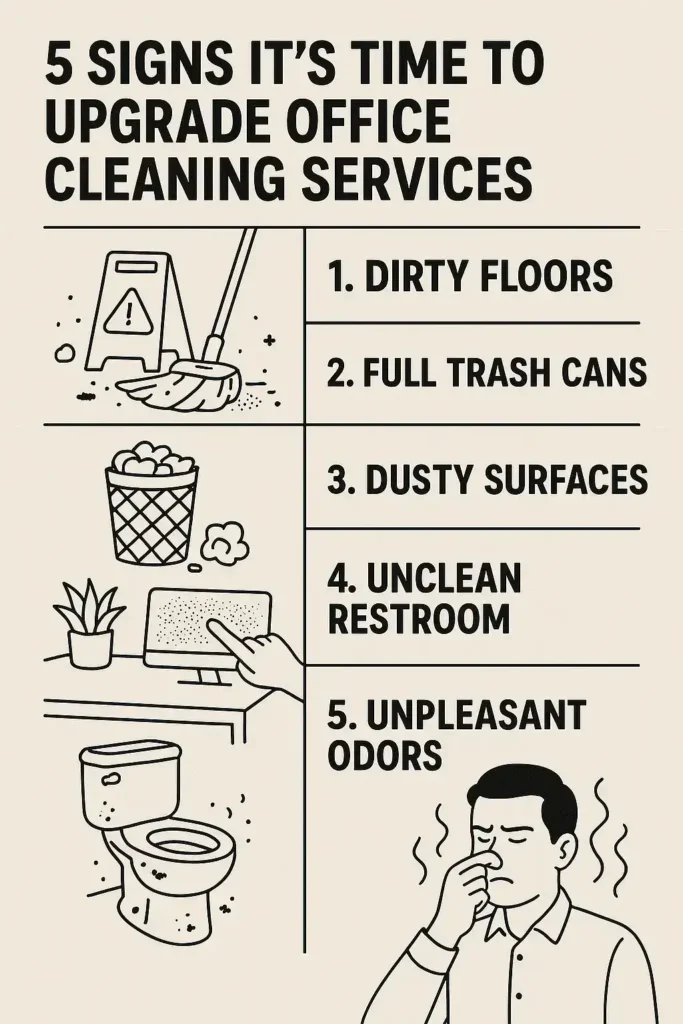 5 סימנים לכך שהגיע הזמן לשדרג את שירותי הניקיון במשרד